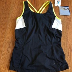 NWT FILA BLACK WORKOUT TANK (xs/s)